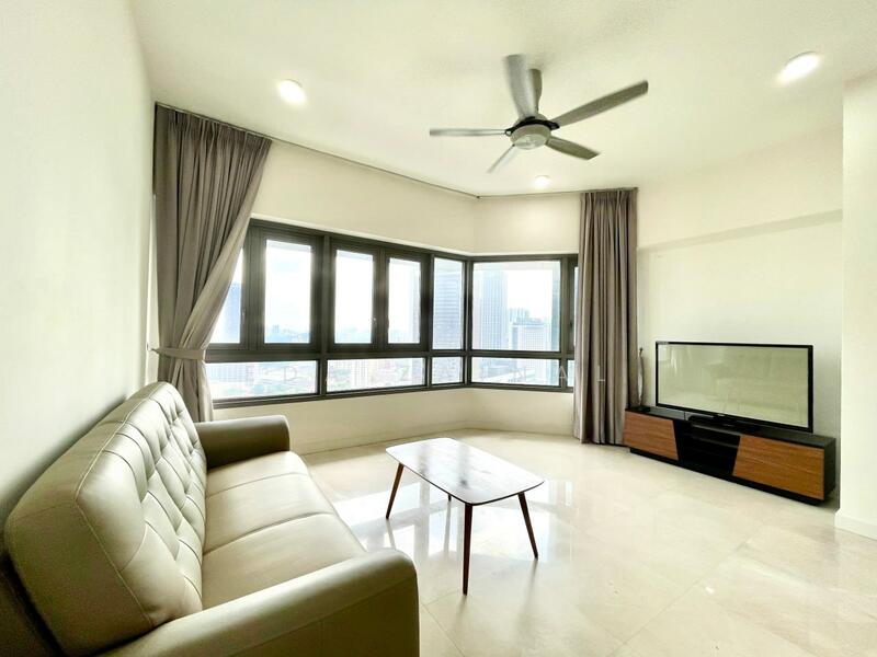 Service Residence for Sale at The Sentral Residences - Eda Zainal - Living Room - PropertyGuru.com.my