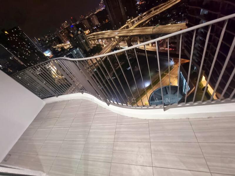 Service Residence for Rent at Datum Jelatek (LINQ Sky Residence) - Darren Chan - Balcony - PropertyGuru.com.my
