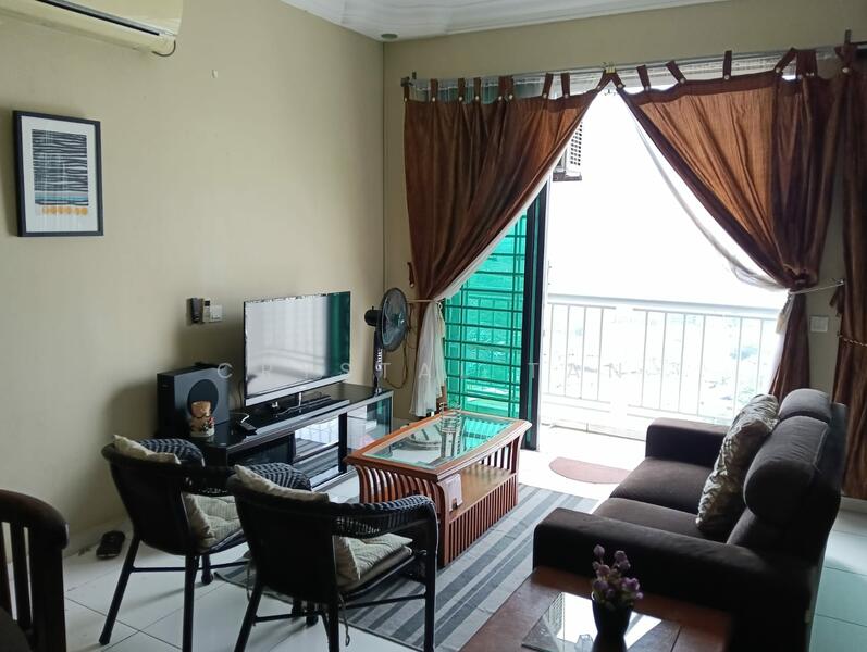 Servis Apartment untuk Dijual di The Sky Executive Suites - Crystal Tan - Living Room - PropertyGuru.com.my