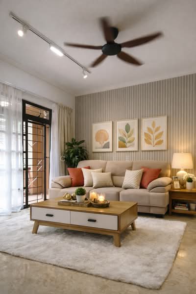 Kondominium untuk Disewa di Kampung Warisan - CF Lee - Living Room - PropertyGuru.com.my