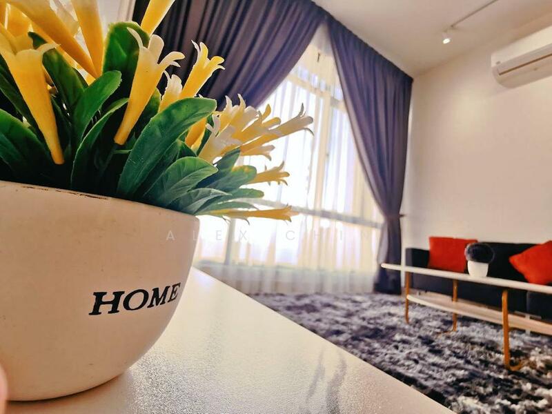 Service Residence for Sale at The Park Sky Residence - Alex Chin - Living Room - PropertyGuru.com.my