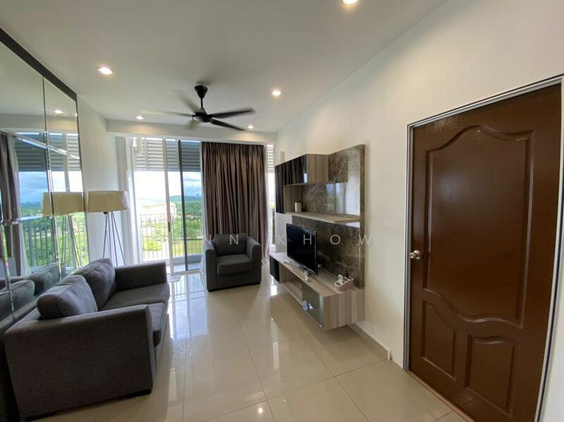 Service Residence for Rent at D'Tasek Residences (Tasek Impian) - Ann Khow - Living Room - PropertyGuru.com.my