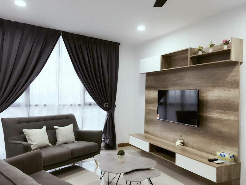 Service Residence for Rent at KL Gateway Residences - Ming Ju Li - Living Room - PropertyGuru.com.my