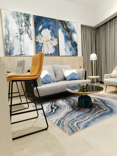 Service Residence for Rent at Star Residences Two - Tim Siow - Living Room - PropertyGuru.com.my