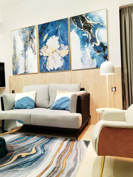Service Residence for Rent at Star Residences Two - Tim Siow - Living Room - PropertyGuru.com.my
