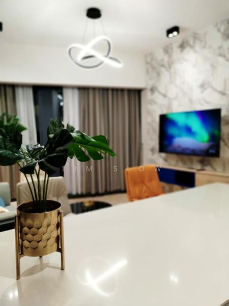 Service Residence for Rent at Star Residences Two - Tim Siow - Living Room - PropertyGuru.com.my