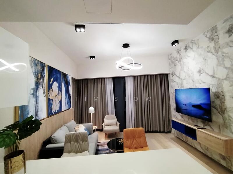 Service Residence for Rent at Star Residences Two - Tim Siow - Living Room - PropertyGuru.com.my