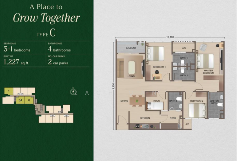 Untuk Dijual Amverton Vista @Bukit Rimau Golf-View Condominium