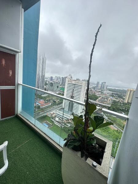 Service Residence for Rent at Twin Galaxy (Dwi Galaksi) - Ah Hong - Balcony - PropertyGuru.com.my