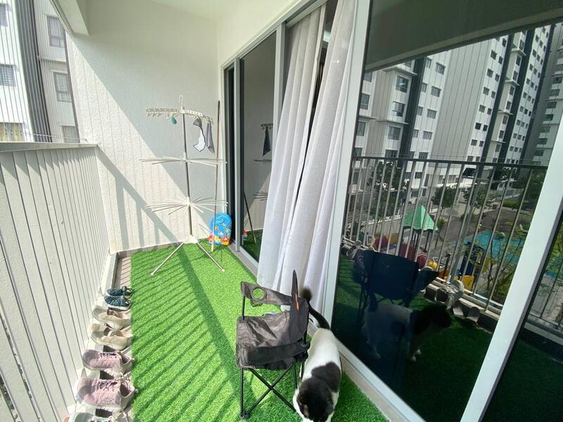 Service Residence for Sale at Residensi Sutera 7 - Alif Saad - Balcony - PropertyGuru.com.my
