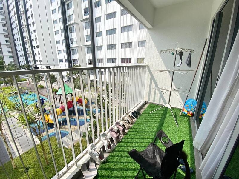 Service Residence for Sale at Residensi Sutera 7 - Alif Saad - Balcony - PropertyGuru.com.my