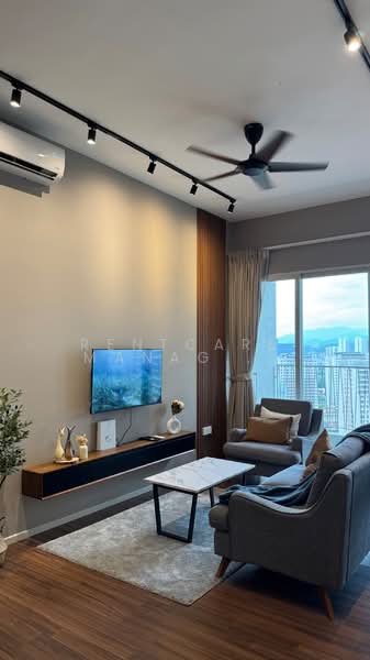 UNA Serviced Apartment untuk Untuk Disewa - RM 4,200 /bulan, Mac 2026 - Living Room - PropertyGuru.com.my