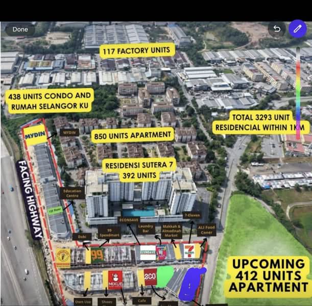 Shop / Office for Rent in Taman Sutera (Kajang) - Maznee Realtor - Exterior - PropertyGuru.com.my