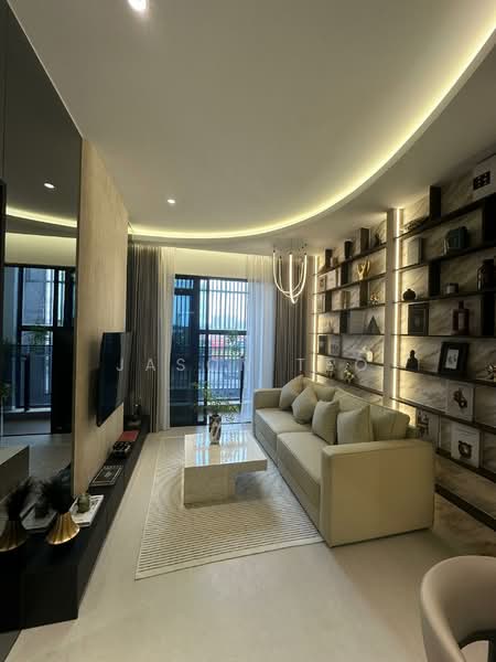 Service Residence for Sale at The Address @ Maxim Pelangi - Jason Teo - Living Room - PropertyGuru.com.my