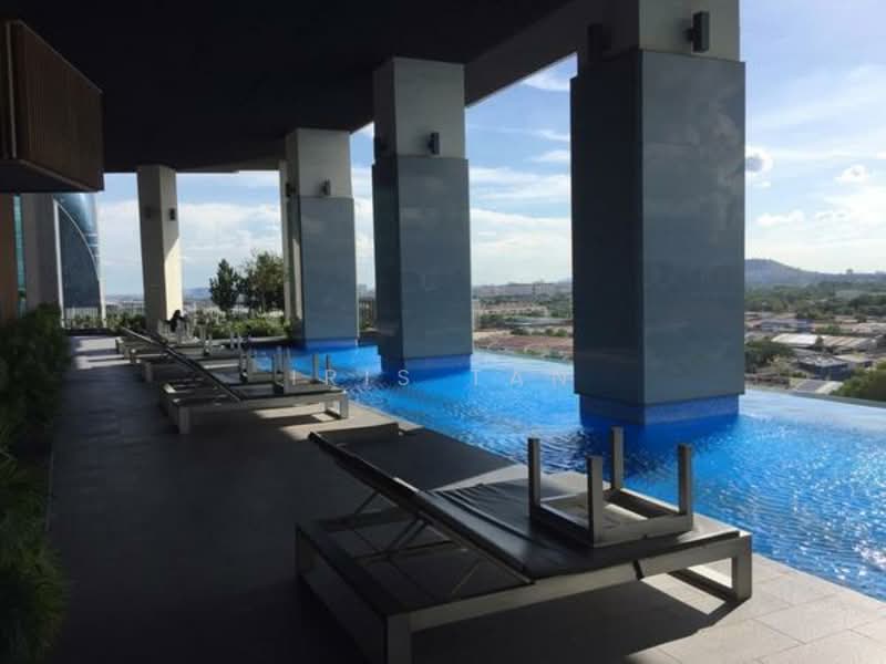 Service Residence for Rent at TRiGON Luxury Residences - Iris Tan - Pool - PropertyGuru.com.my