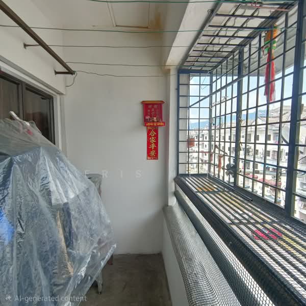 Apartment for Sale at Taman Lembah Maju 600 Apartment - Aeris Heng - Balcony - PropertyGuru.com.my