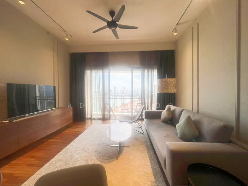 Service Residence for Rent at Straits Residences - Adrian Foo - Living Room - PropertyGuru.com.my