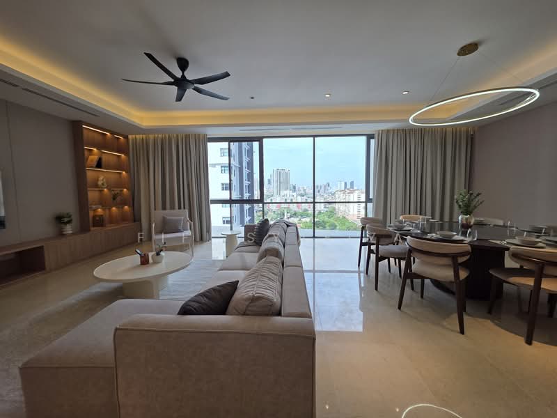 Kondominium untuk Dijual di Capella Embassy (D'Rapport Residences) - Fifi Syafiza - Living Room - PropertyGuru.com.my