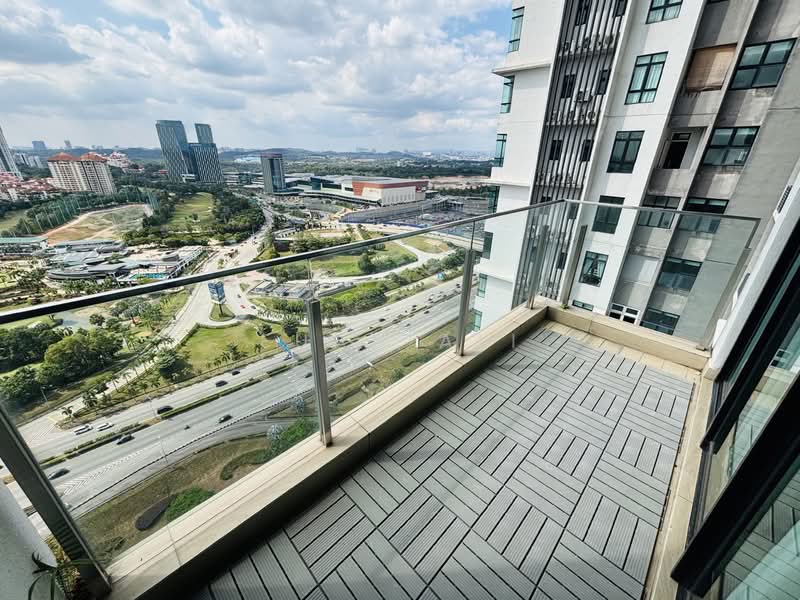 Service Residence for Rent at Conezion Residences - Fuad Ali - Balcony - PropertyGuru.com.my