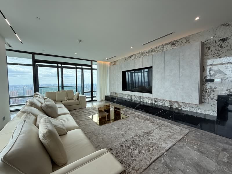 Service Residence for Sale at Four Seasons Place - Rita Jiang - Living Room - PropertyGuru.com.my