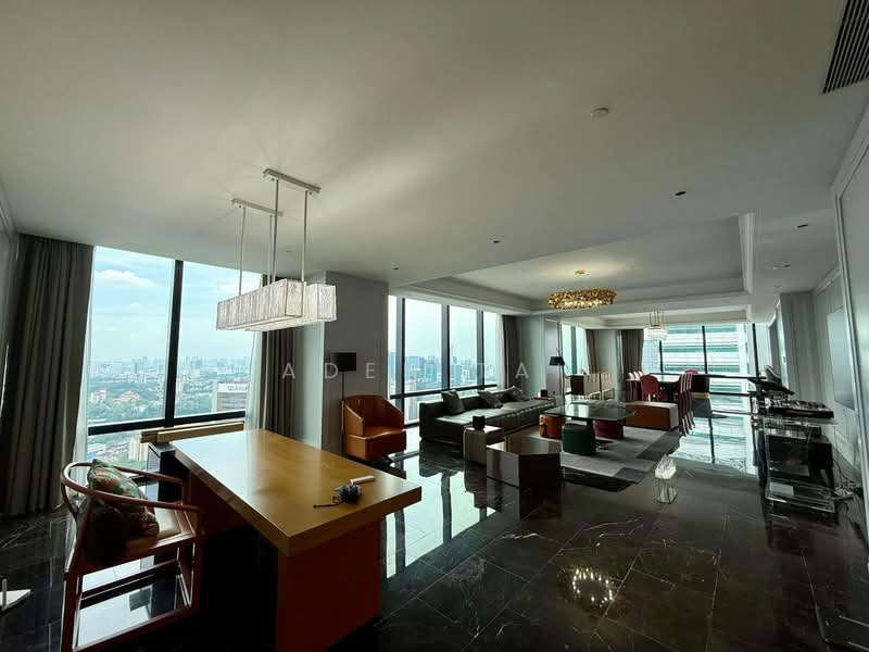 Service Residence for Sale at St Regis - Aden Tai - Living Room - PropertyGuru.com.my