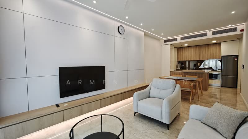 Service Residence for Rent at TRX Residences - Carmen Phoon - Living Room - PropertyGuru.com.my