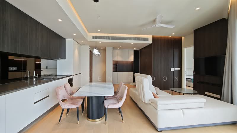 Service Residence for Rent at TRX Residences - Carmen Phoon - Living Room - PropertyGuru.com.my