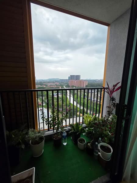 Service Residence for Sale at AraTre' Residences - Key Ling - Balcony - PropertyGuru.com.my