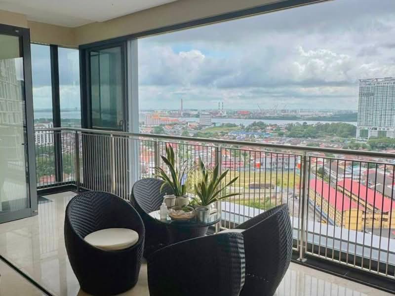 Service Residence for Rent at The Astaka @ 1 Bukit Senyum - Jordan . - Balcony - PropertyGuru.com.my