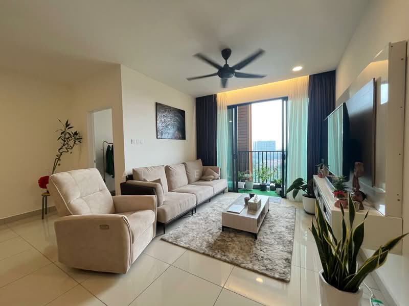 Service Residence for Sale at AraTre' Residences - Alice Low - Living Room - PropertyGuru.com.my