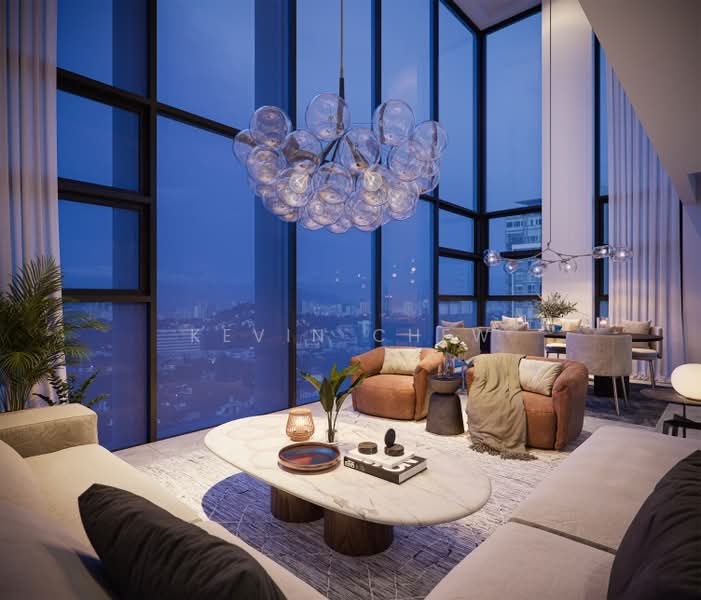 Service Residence for Sale at One Eleven Menerung - Kevin Chew - Living Room - PropertyGuru.com.my