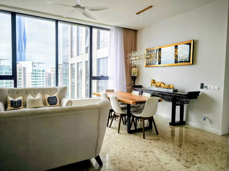 Service Residence for Sale at Pavilion Ceylon Hill - MEI LOW - Living Room - PropertyGuru.com.my