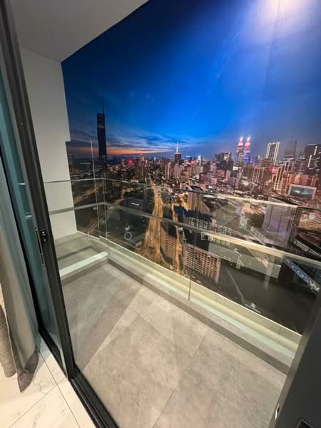 Service Residence for Sale at Times Square 2 - Leon Lee - Balcony - PropertyGuru.com.my