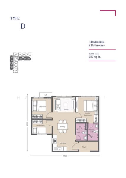 Service Residence for Rent at Meta City - Haziq Nawawi - Layout - PropertyGuru.com.my