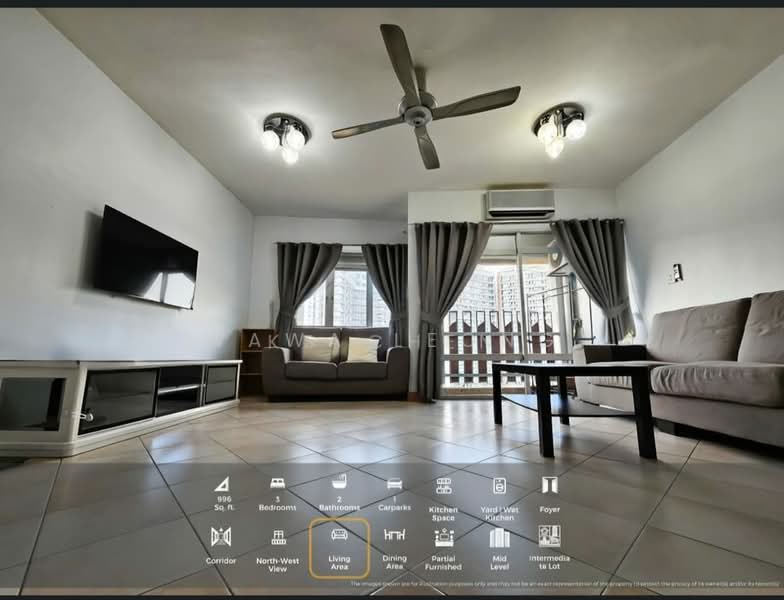 Perdana Exclusive untuk Untuk Disewa - RM 1,800 /bulan, Feb 2026 - Living Room - PropertyGuru.com.my