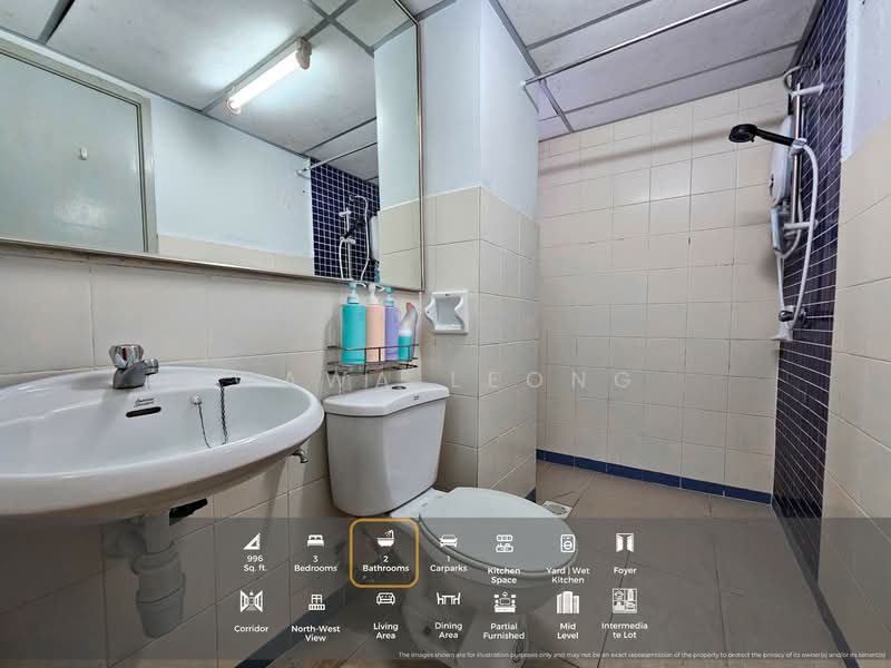 Condominium for Rent at Perdana Exclusive - Wawa Leong - Bathroom - PropertyGuru.com.my