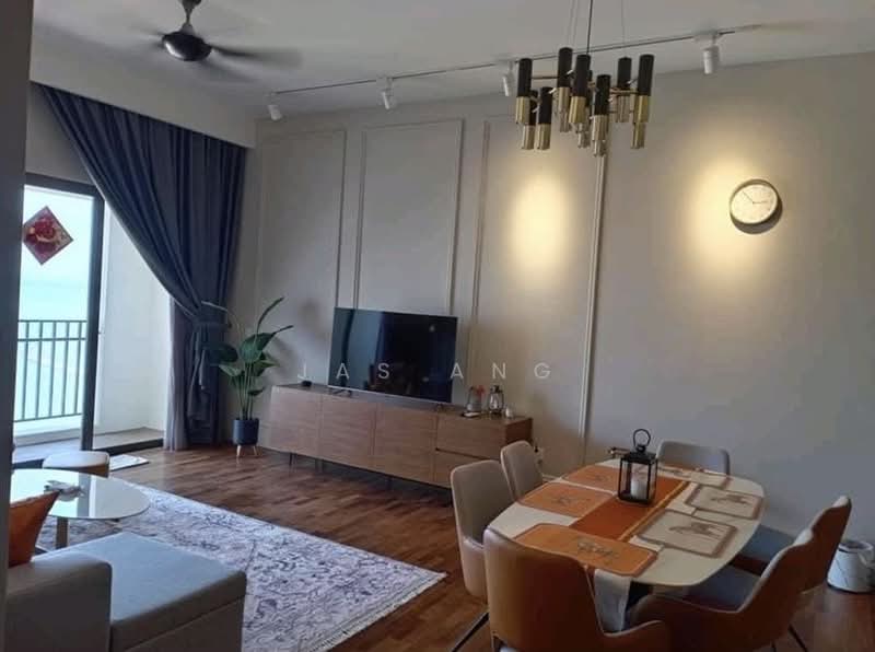 Service Residence for Rent at Straits Residences - Jas Ang - Living Room - PropertyGuru.com.my