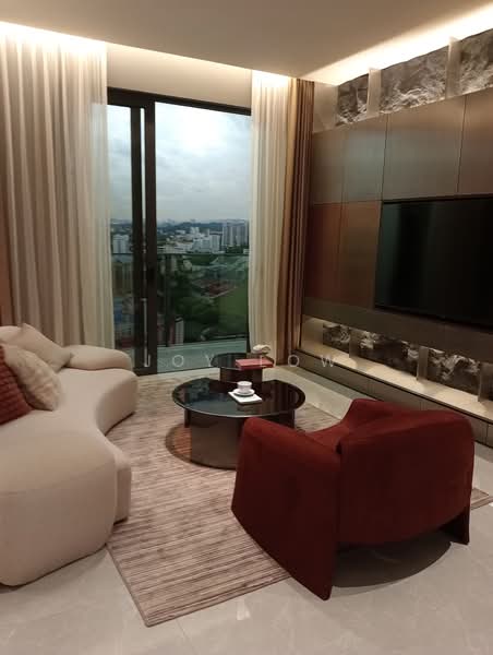 Service Residence for Sale at Khaya Residences - Joy Low - Living Room - PropertyGuru.com.my