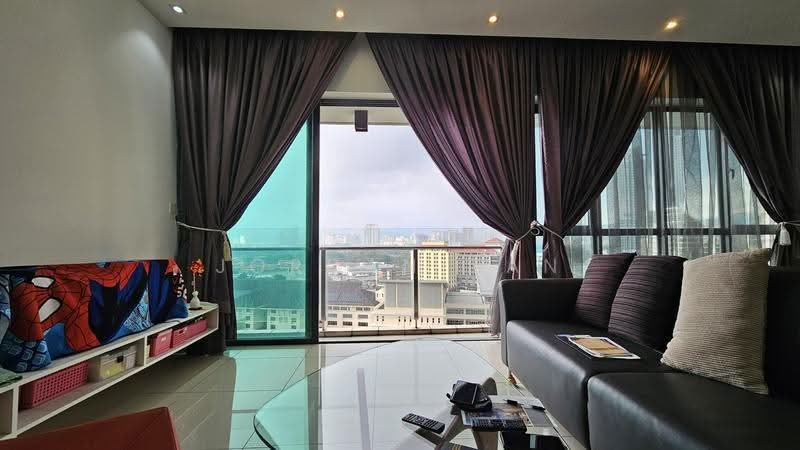 Kediaman Servis untuk Dijual di Setia SKY Residences - Jordan Tan - Living Room - PropertyGuru.com.my