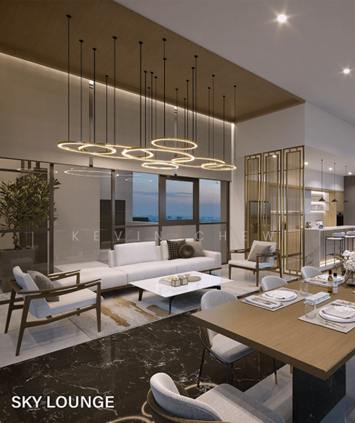 Condominium for Sale at Oaka Residences - Kevin Chew - Living Room - PropertyGuru.com.my