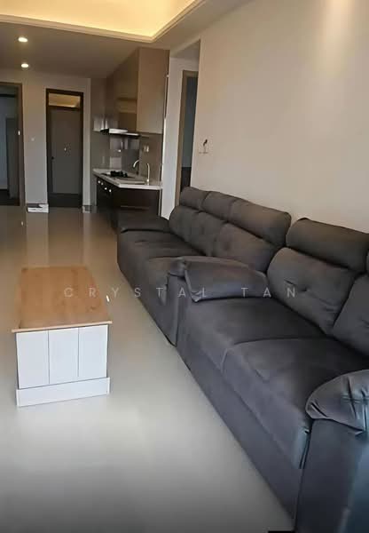 Service Residence for Sale at R&F Princess Cove Phase 1 - Crystal Tan - Living Room - PropertyGuru.com.my