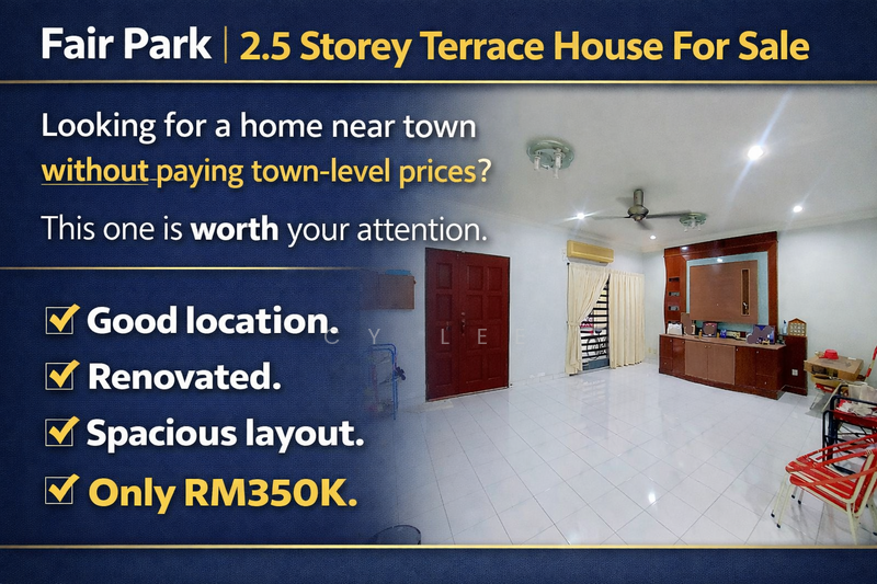 2.5-storey Terraced House for Sale in Fair Park (Ipoh) - CY Lee - Living Room - PropertyGuru.com.my
