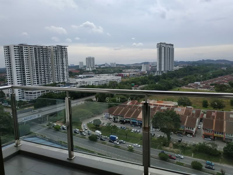 Service Residence for Rent at D'Inspire Residence (Inspira Bestari) - Usha - Balcony - PropertyGuru.com.my