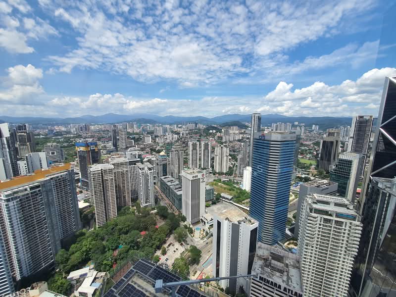 Service Residence for Sale at SO Sofitel Kuala Lumpur Residences - Christina Lesslar - View form the pool - PropertyGuru.com.my