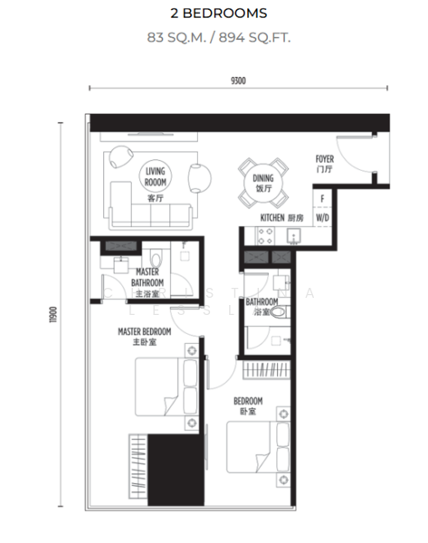 Service Residence for Sale at SO Sofitel Kuala Lumpur Residences - Christina Lesslar - Floor plan - PropertyGuru.com.my
