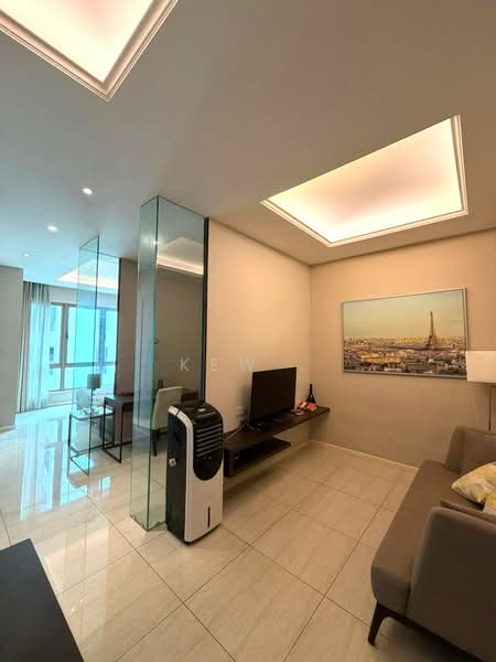 Service Residence for Rent at Dorsett Residences Sri Hartamas - Kew . - Living Room - PropertyGuru.com.my