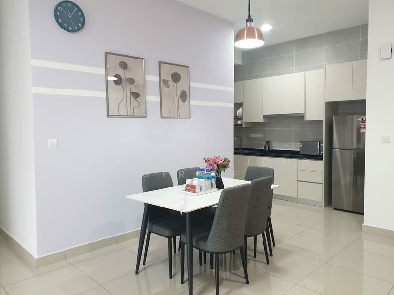 Service Residence for Rent at Twin Tower Residence - Chia Siao Jong Serene - Dining Room - PropertyGuru.com.my