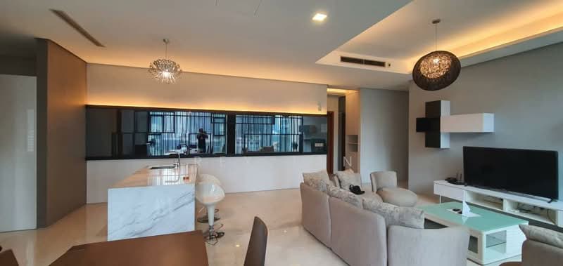 Quadro Residences untuk Untuk Disewa - RM 7,500 /bulan, Feb 2026 - Living Room - PropertyGuru.com.my