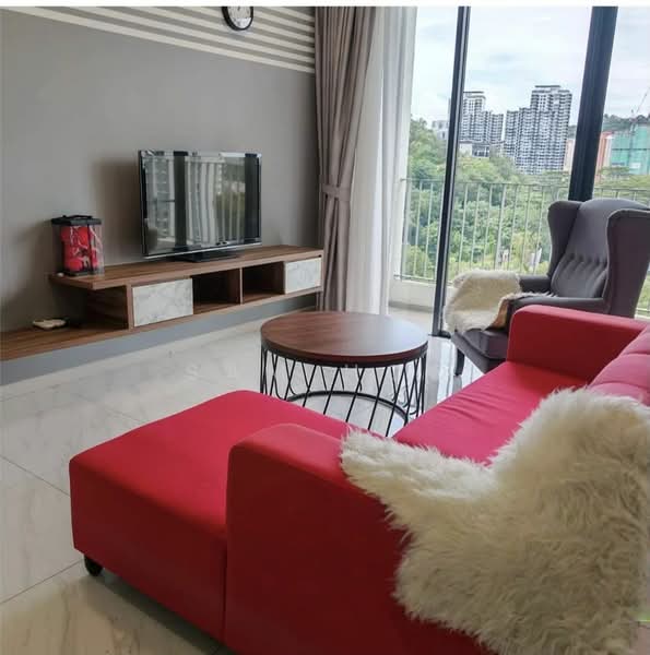 Condominium for Rent at South Brooks - Sam Hoo - Living Room - PropertyGuru.com.my