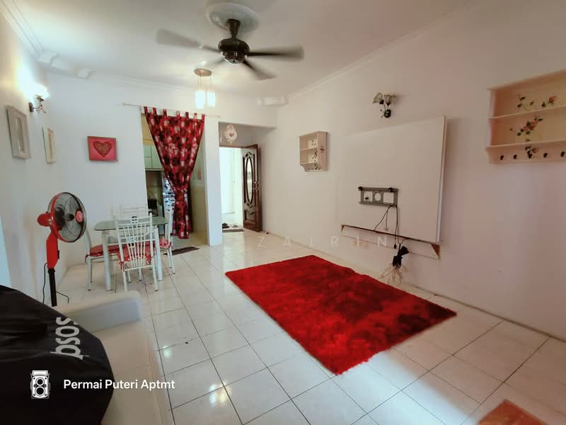 Apartment for Sale at Pangsapuri Permai Puteri - M.J Zairin - Living Room - PropertyGuru.com.my